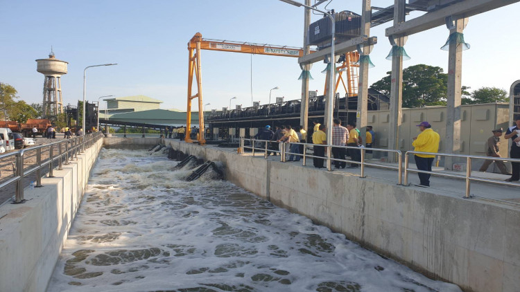 เปิดทดสอบสถานีระบายน้ำ