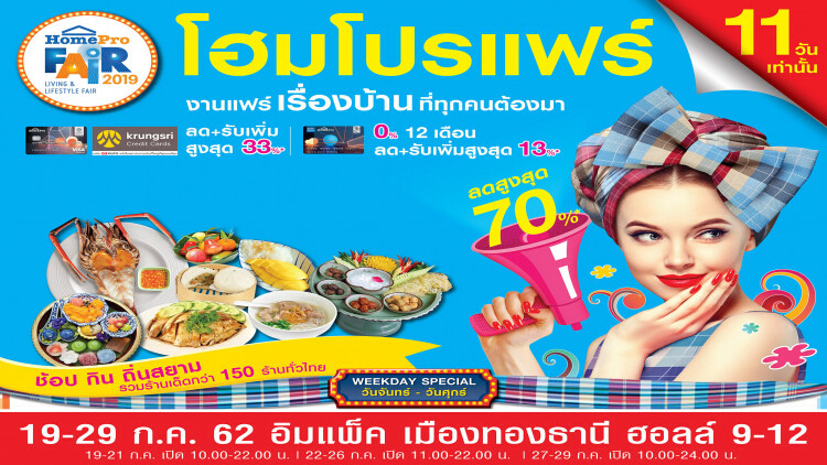 งาน “โฮมโปรแฟร์” ครั้งที่ 4 พร้อมเปิดตัวสินค้า Eco-choice