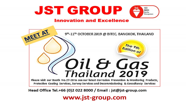 JST GROUP ร่วมออกบูธ OIL & GAS THAILAND 2019 (OGET)