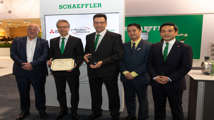 แชฟฟ์เลอร์จับมือมิตซูบิชิ อีเล็คทริค ดันโซลูชั่น e - F@ctory