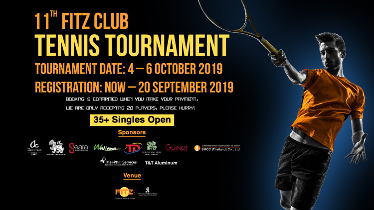 รอยัล คลิฟ ขอเชิญนักเทนนิสเข้าการแข่งขันที่มันส์ที่สุด 4 – 6 ตุลาคมนี้