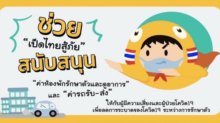 โครงการเป็ดไทยสู้ภัย ให้กับผู้มีความเสี่ยงและผู้ป่วยโควิด-19
