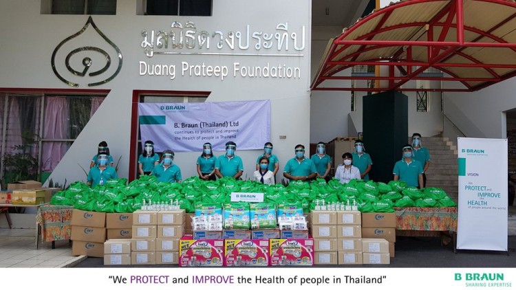 บี.บราวน์ (ประเทศไทย) ร่วมปกป้องและพัฒนาสู้โควิด-19