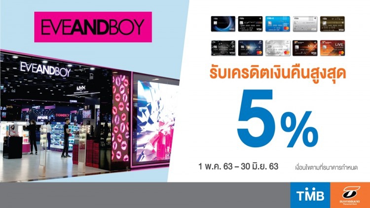 บัตรเครดิตทีเอ็มบีและบัตรเครดิตธนชาต ให้ช้อปสุดคุ้ม