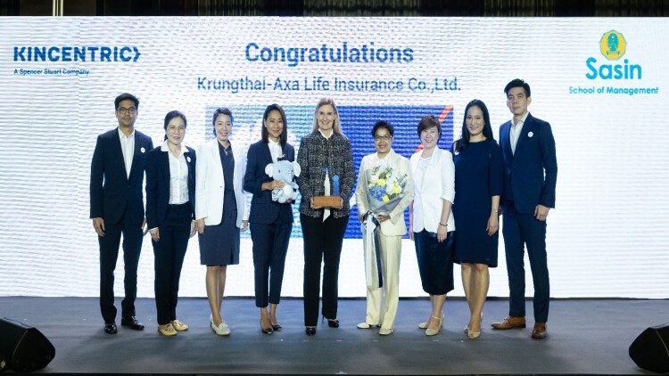 กรุงไทย-แอกซ่า ประกันชีวิต คว้ารางวัล "Thailand Best Employers 2020" จาก Kincentric