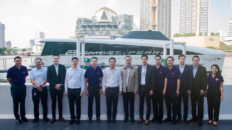 EA นำคณะ SCB เยี่ยมชมรถบัสโดยสารไฟฟ้าและเรือพลังงานไฟฟ้า ของกลุ่ม EA