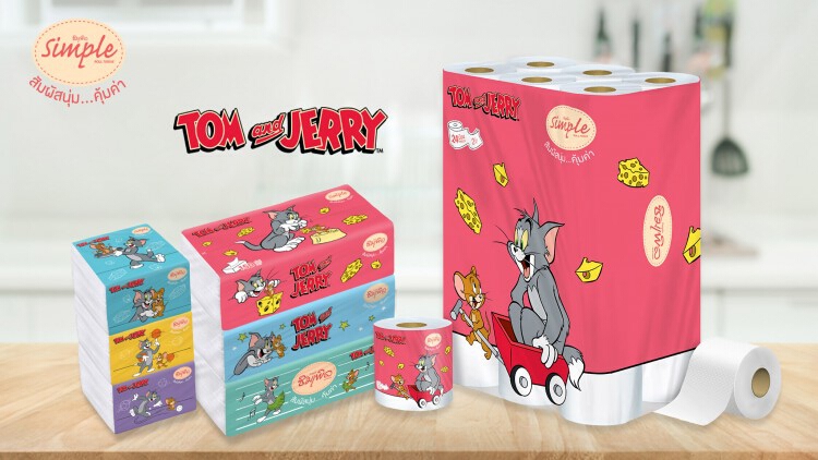 กระดาษ Simple เอาใจสาวก TOM and JERRY