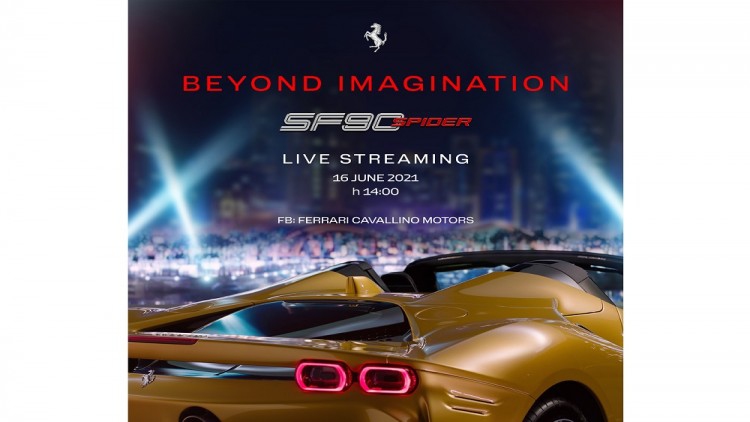 คาวาลลิโน มอเตอร์ เตรียมเผยโฉม เฟอร์รารี่ SF90 Spider