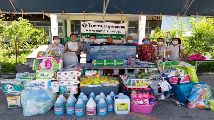 หลวงพ่อสิงห์โต โฆษโก บริจาคเครื่องช่วยหายใจผสมออกซิเจน