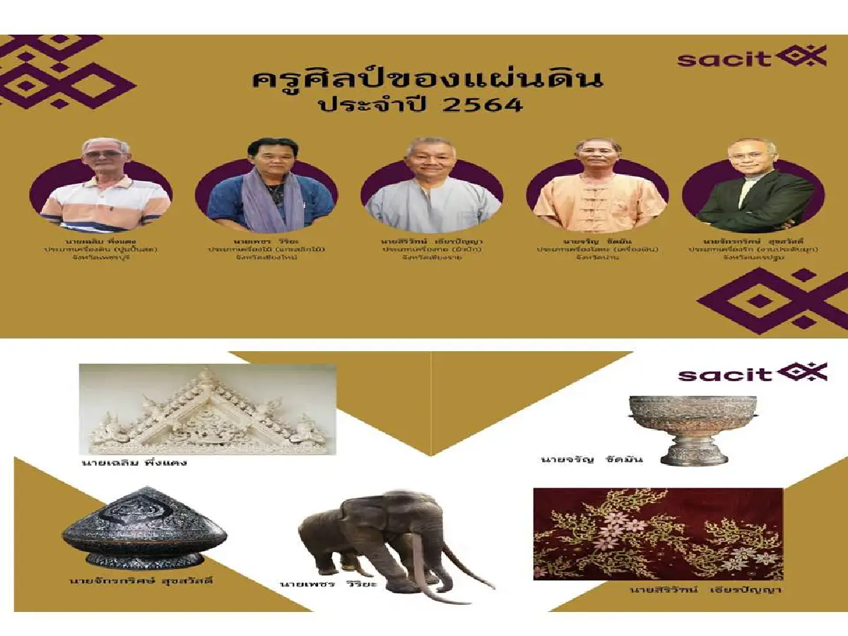SACIT เฟ้นหาสุดยอดช่างฝีมือ เพื่อเชิดชูคุณค่ารักษา สืบสาน งานศิลปหัตถกรรมไทยให้คงอยู่คู่แผ่นดิน