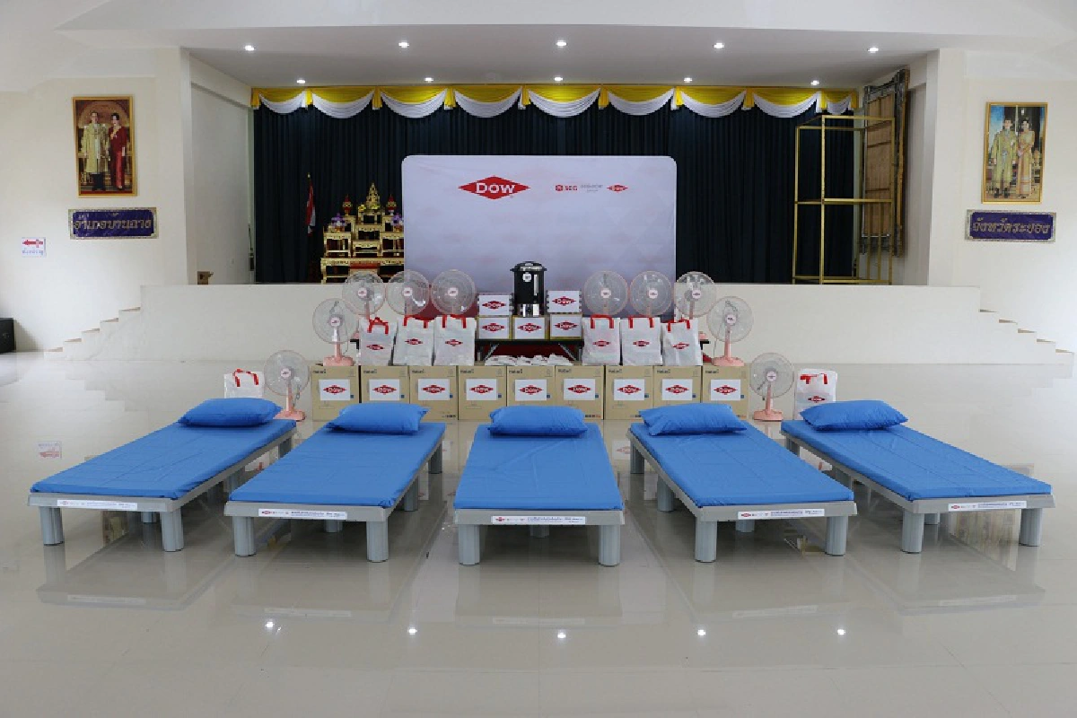 EPG ผนึก Dow มอบเตียงสนามแอร์โรคลาส