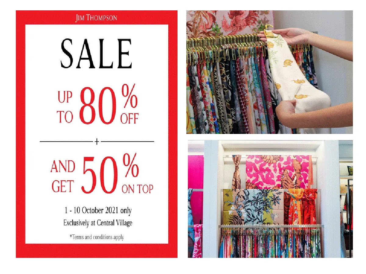 เซ็นทรัล วิลเลจ จัดงาน Jim Thompson Clearance Sale ลดสูงสุด 80%