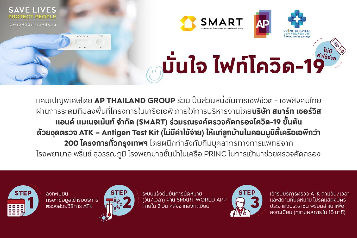 เอพี ไทยแลนด์ กรุ๊ป เปิดตัวแคมเปญ “มั่นใจไฟท์โควิด-19”