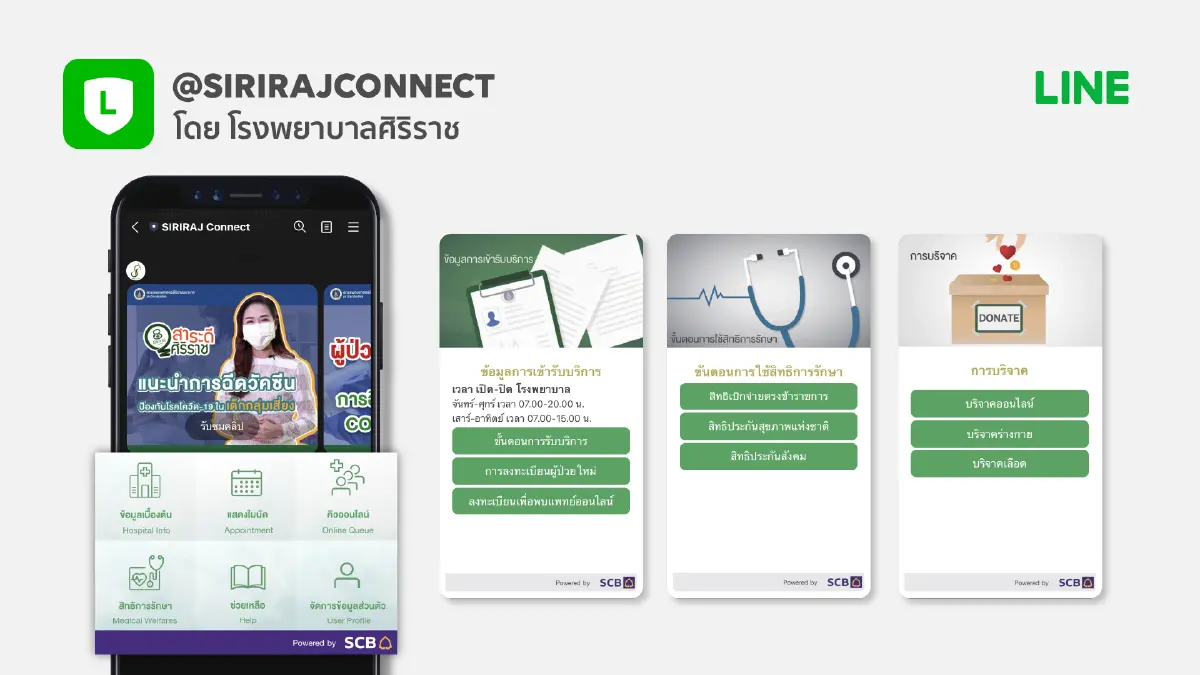 LINE OA ต่อยอดบริการสาธารณสุข เดินหน้าสู่ HealthTech เต็มตัว