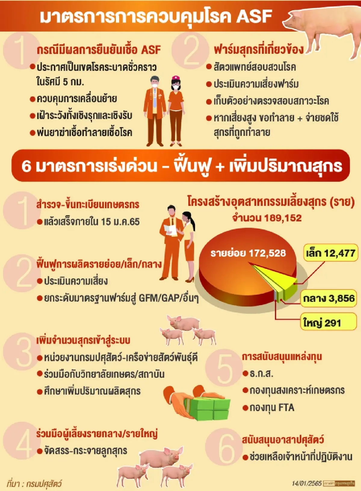 “ปศุสัตว์”ไล่ตรวจสต็อกสุกร  เอกชนเร่งแจงขอถอนอายัด