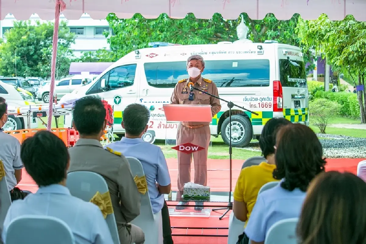 Dow มอบรถพยาบาลฉุกเฉินมาตรฐานสากล 4.2 ล้าน หนุนบริการสาธารณสุขเพื่อชาวระยอง