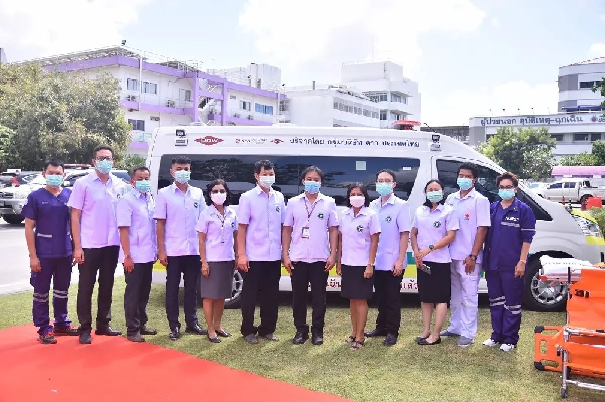 Dow มอบรถพยาบาลฉุกเฉินมาตรฐานสากล 4.2 ล้าน หนุนบริการสาธารณสุขเพื่อชาวระยอง