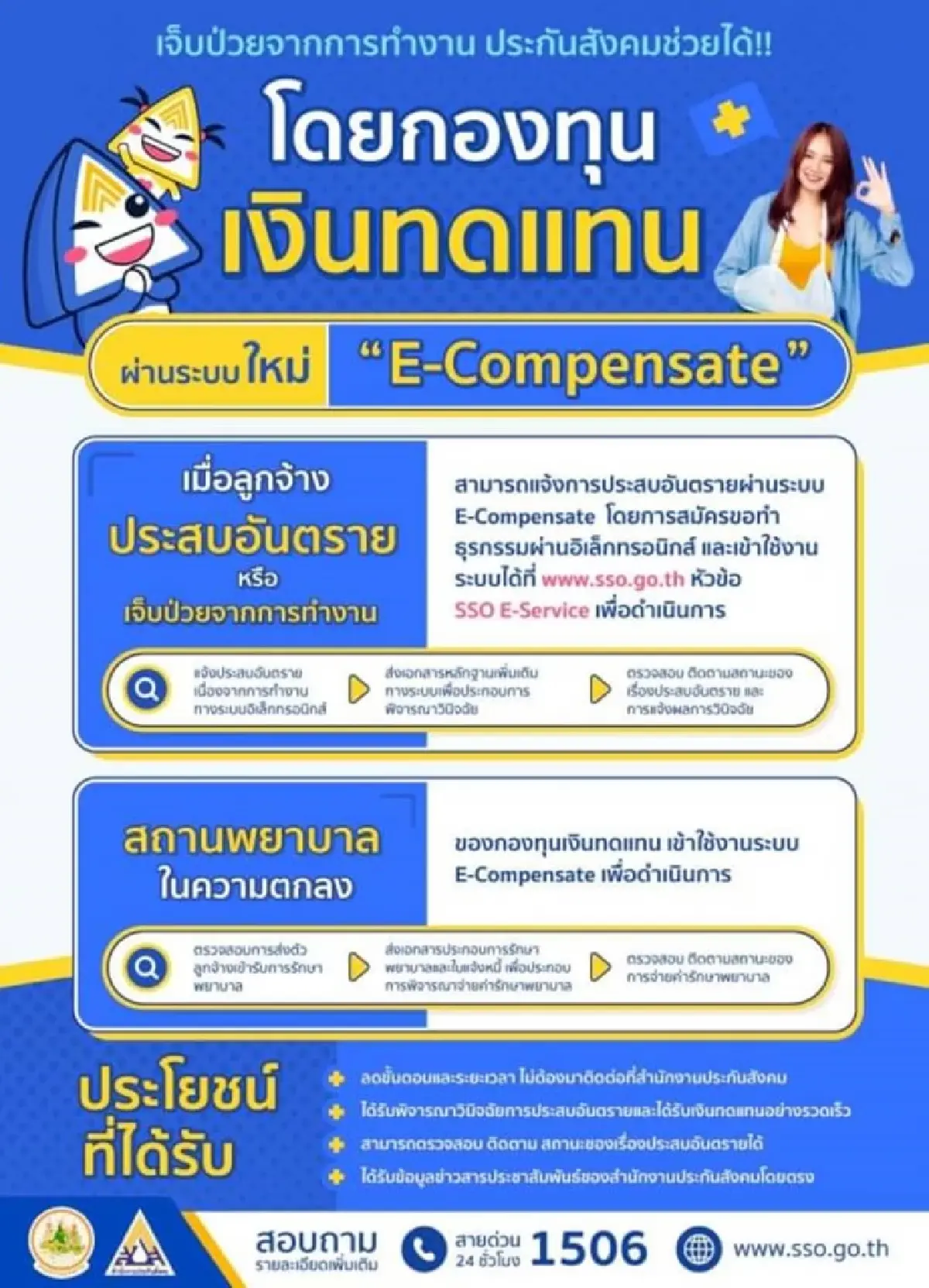 หายห่วง เมื่อลูกจ้างเจ็บป่วยจากการทำงาน ประกันสังคมช่วยได้