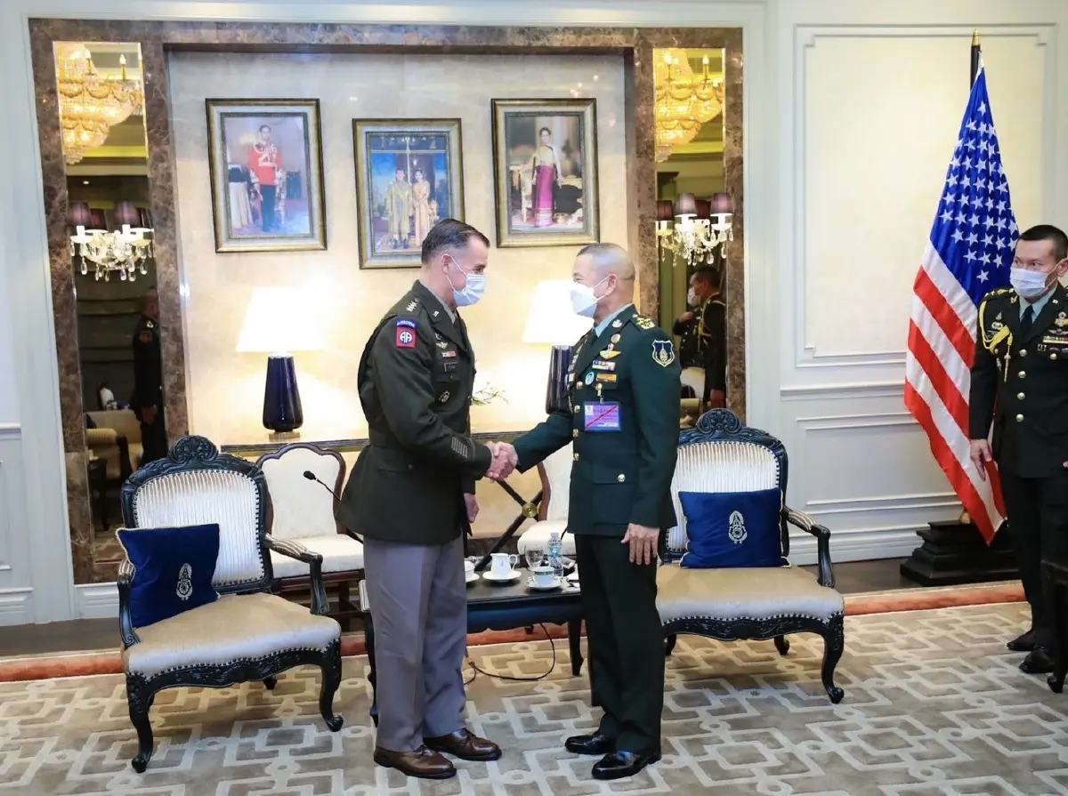 ผบ.ทบ. ต้อนรับ ผบ.กองกำลังทางบกสหรัฐฯ ภาคพื้นแปซิฟิก สานสัมพันธ์งานมั่นคง