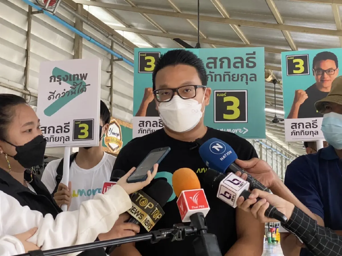 "สกลธี" โวคะแนนนิยมตนเอง พุ่ง  10% ลุยหาเสียงตลาด ดันสร้างตลาดคุณภาพ
