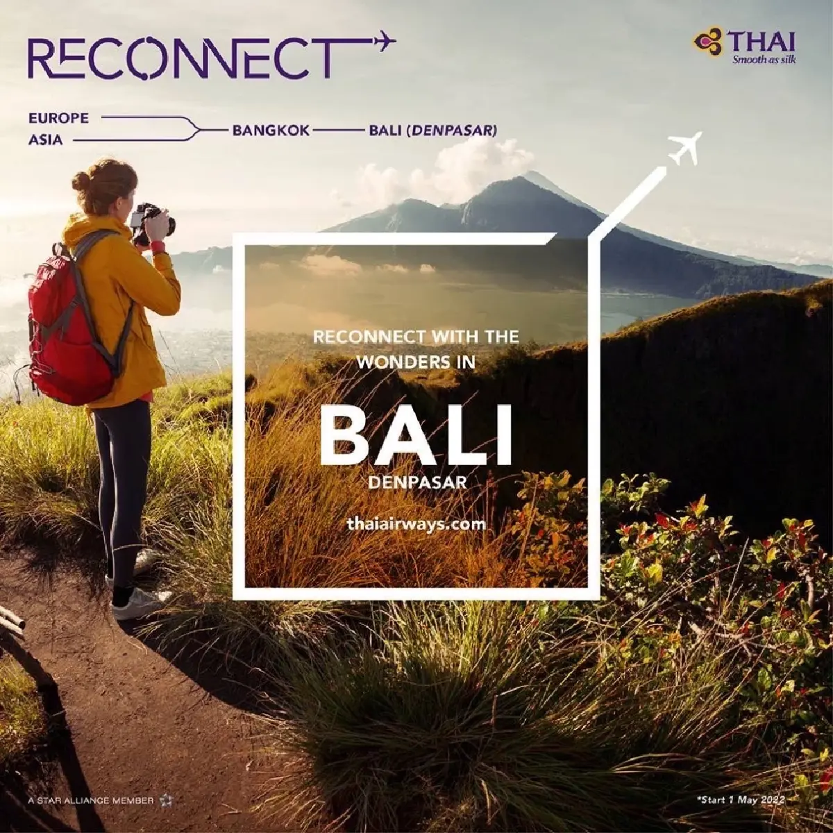 การบินไทย กลับมาให้บริการเที่ยวบินสู่ บาหลี อินโดนีเซีย