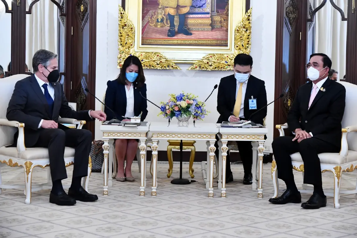 "นายกฯ" ถก รมว.ต่างประเทศ สหรัฐฯ กระชับสัมพันธ์ เดินหน้าหุ้นส่วนยุทธศาสตร์