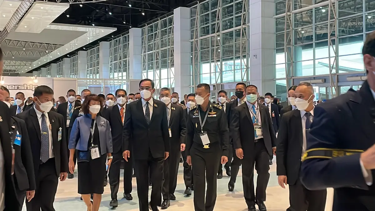 "ประยุทธ์ " ปรากฎตัวต่อสาธารณชนครั้งแรก เปิดงานดีเฟนส์ แอนด์ ซิคิวริตี้ 2022
