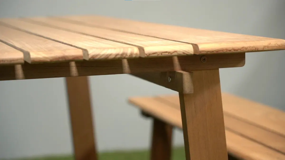 ‘ปิกนิก เทเบิล’เฟอร์นิเจอร์ไม้สักสุดคูล คิด-ออกแบบแนวCircular Economy