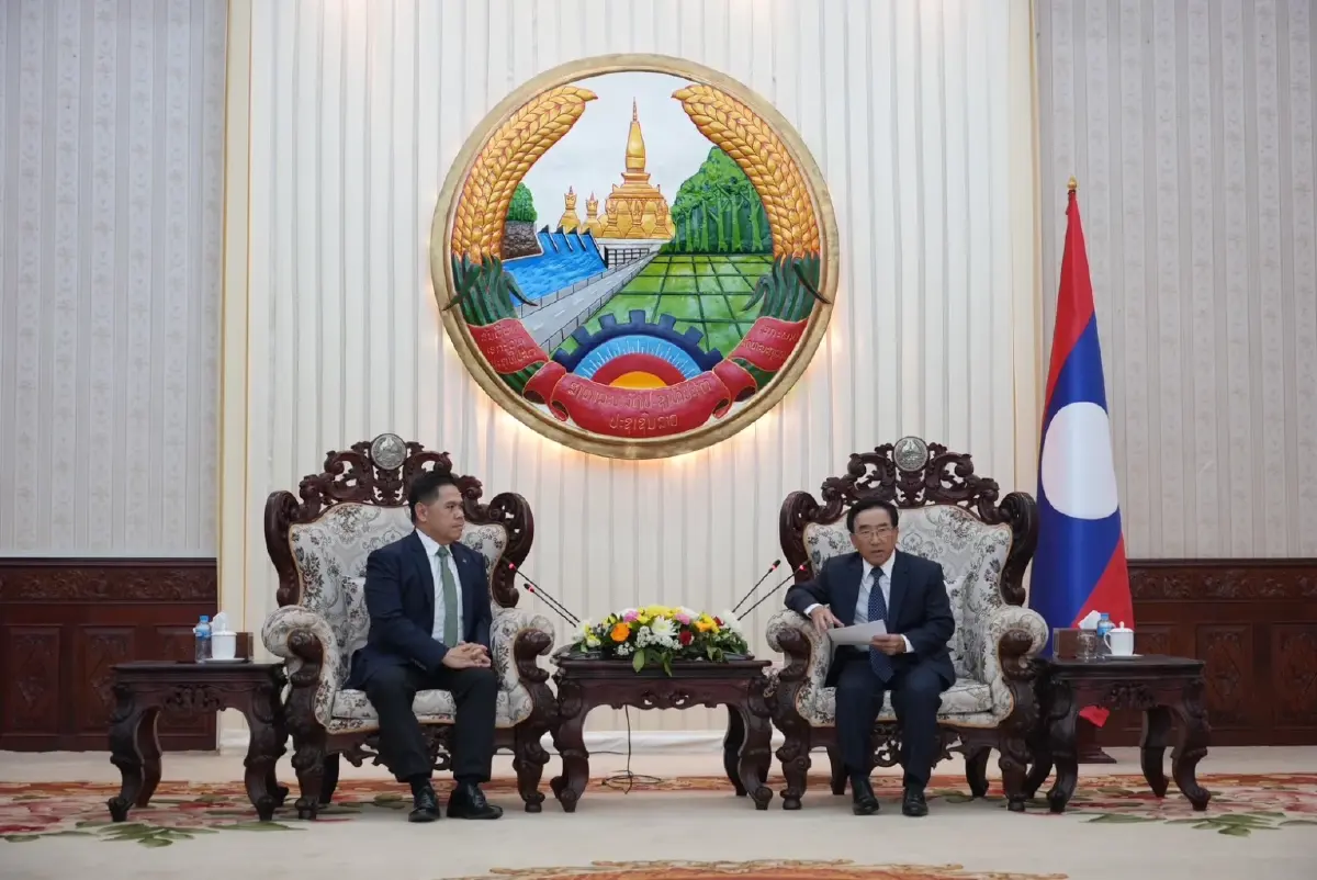 “วราวุธ ศิลปอาชา” เข้าพบ นายกรัฐมนตรี สปป.ลาว แลกเปลี่ยนแนวทางแก้ปัญหาการเปลี่ยนแปลงสภาพภูมิอากาศ