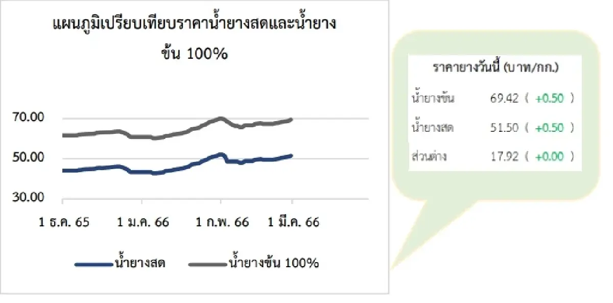 สถานการณ์ยางพารา วันที่ 28 กุมภาพันธ์ 2566