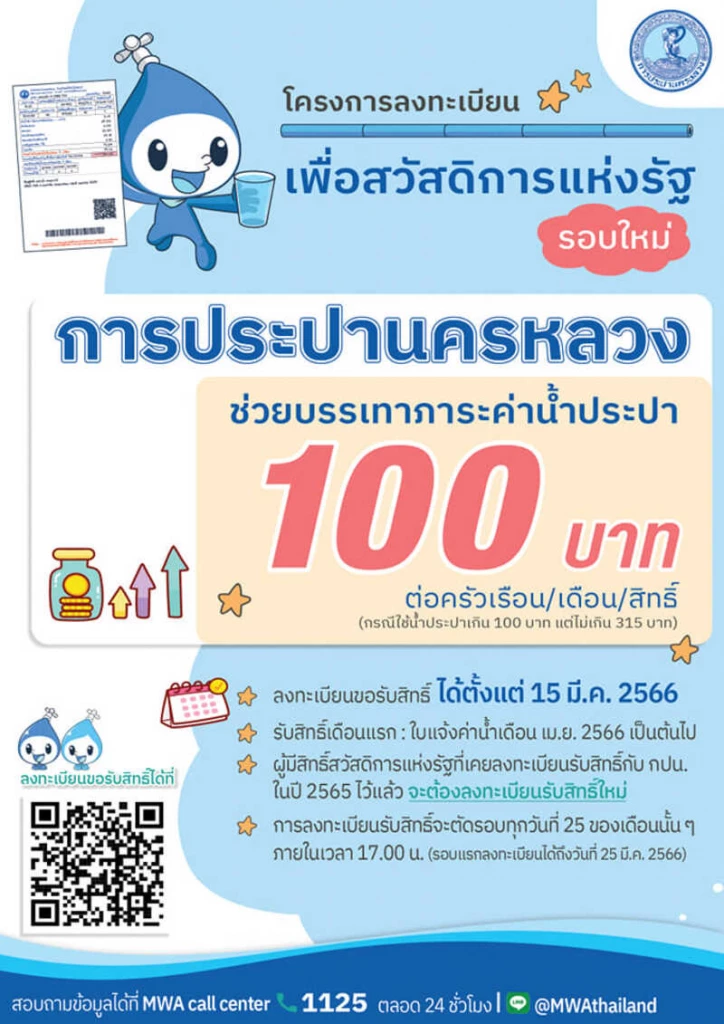 ลงทะเบียนค่าน้ำ ค่าไฟ บัตรสวัสดิการแห่งรัฐ ช่องทาง ไทม์ไลน์รับสิทธิ์ล่าสุด