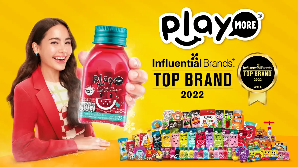 เพลย์มอร์คว้ารางวัล Top Influential Brand 2022