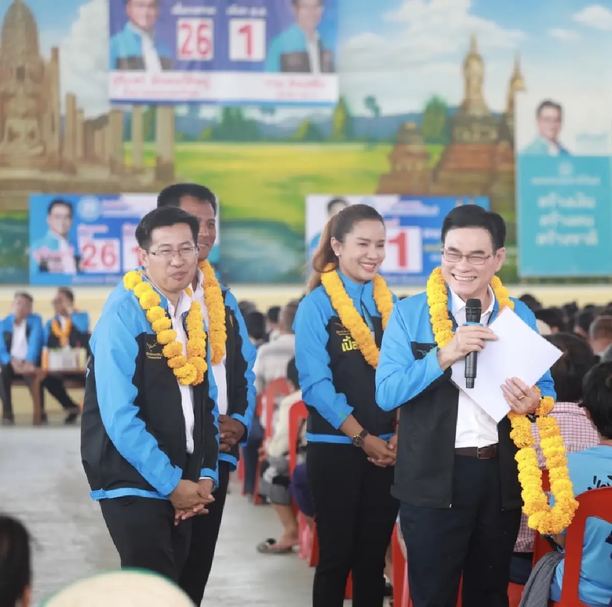 จุรินทร์ย้ำเบอร์ 26 เลขมงคล ชี้ ปชป. เท่านั้นหาเงินให้ประเทศ