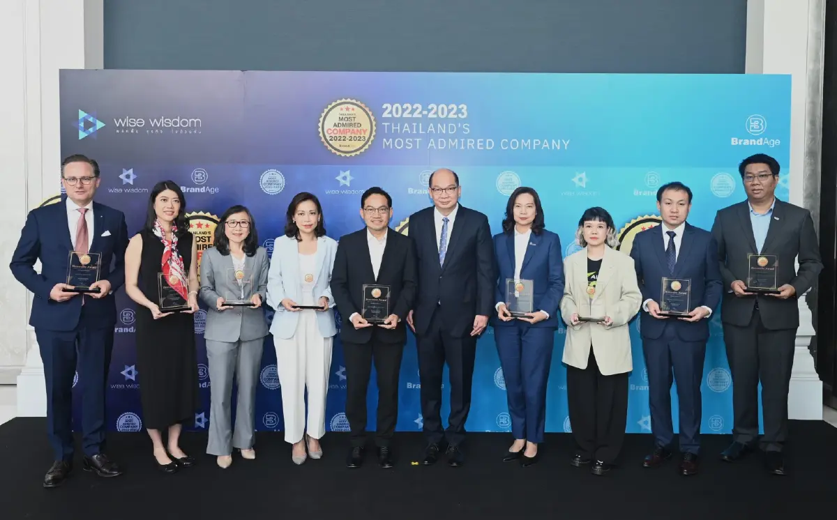 TOA คว้า 2 รางวัลใหญ่ในงาน 2023 Thailand’s Most Admired Brand & Company