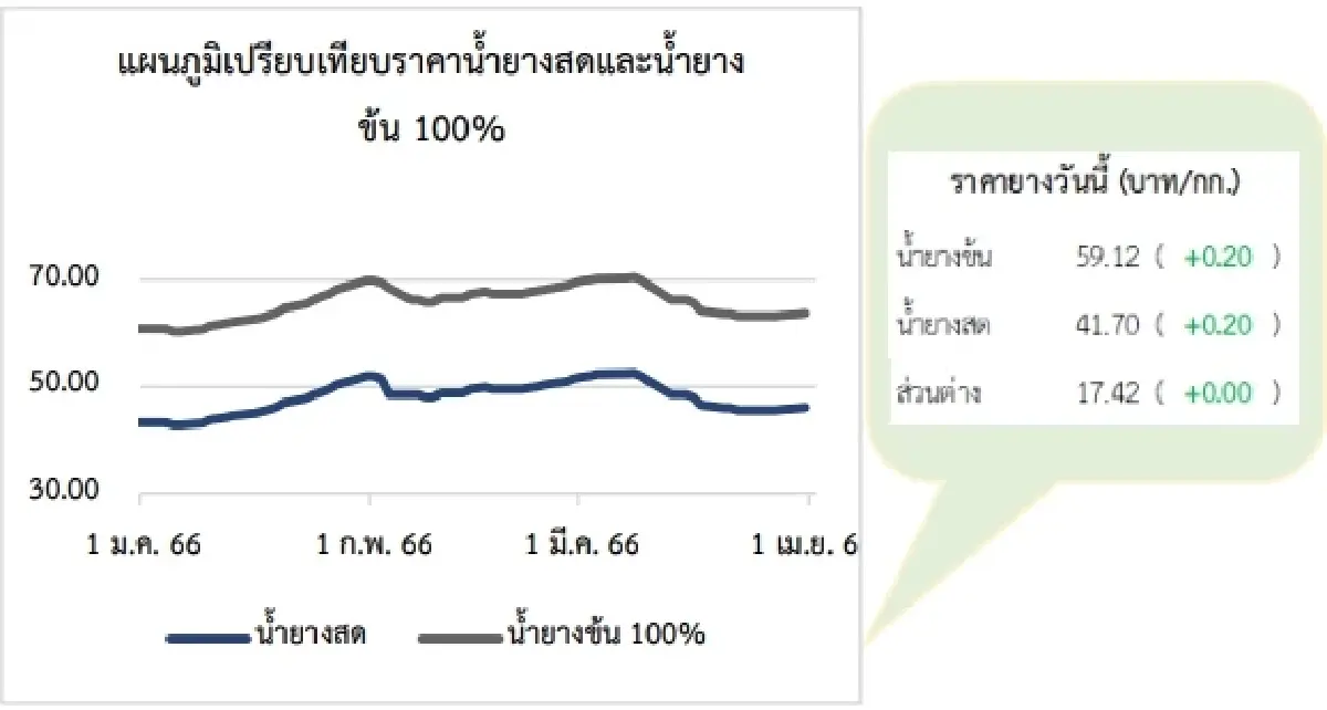 สถานการณ์ยางพารา วันที่ 19 เมษายน 2566