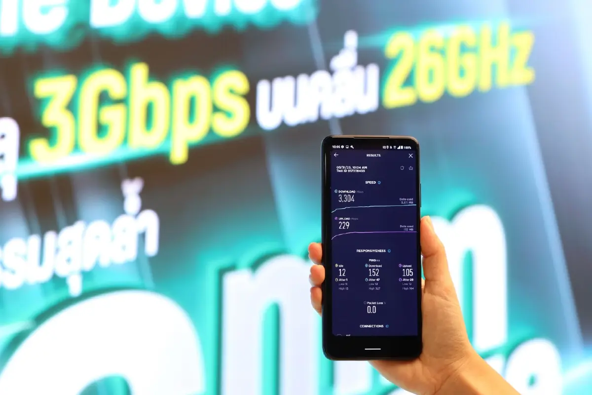 AIS โชว์เหนือ!! ประกาศศักยภาพความเร็ว 5G มากกว่า 3Gbps รายแรกในไทย!!