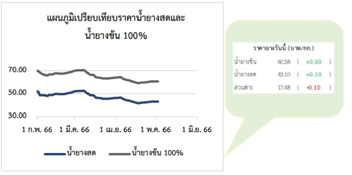 สถานการณ์ยางพารา วันที่ 16 พฤษภาคม 2566