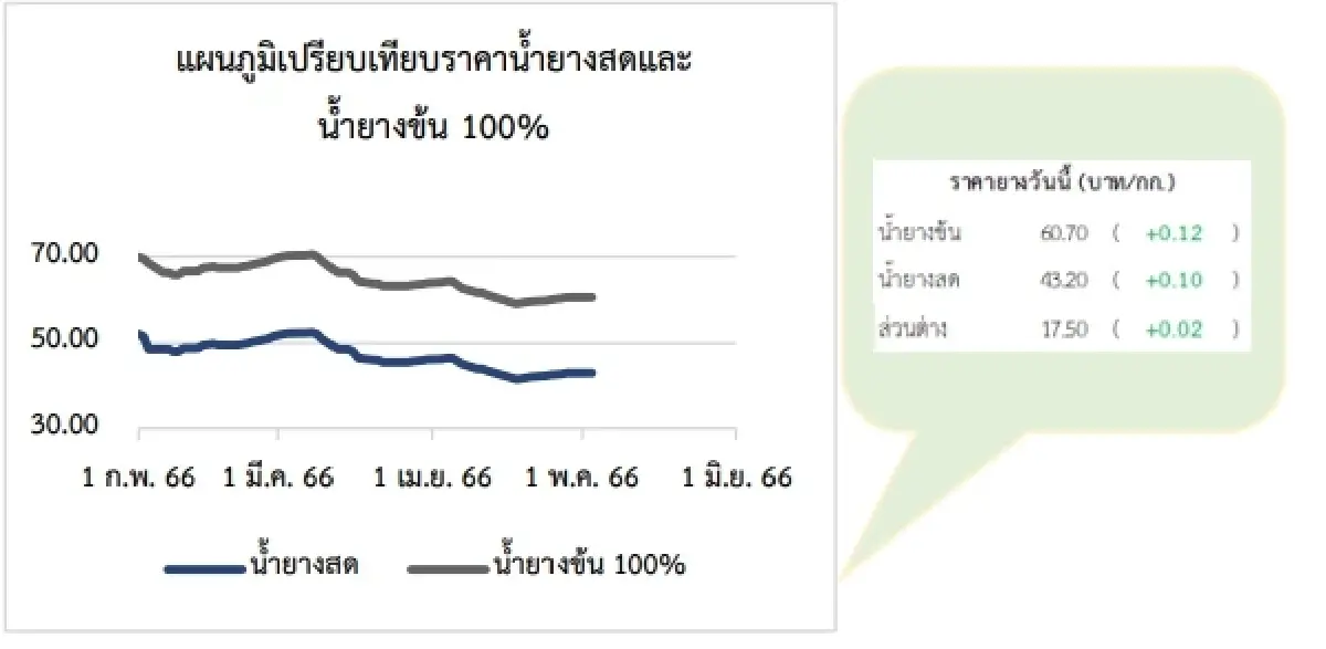สถานการณ์ยางพารา วันที่ 18 พฤษภาคม 2566