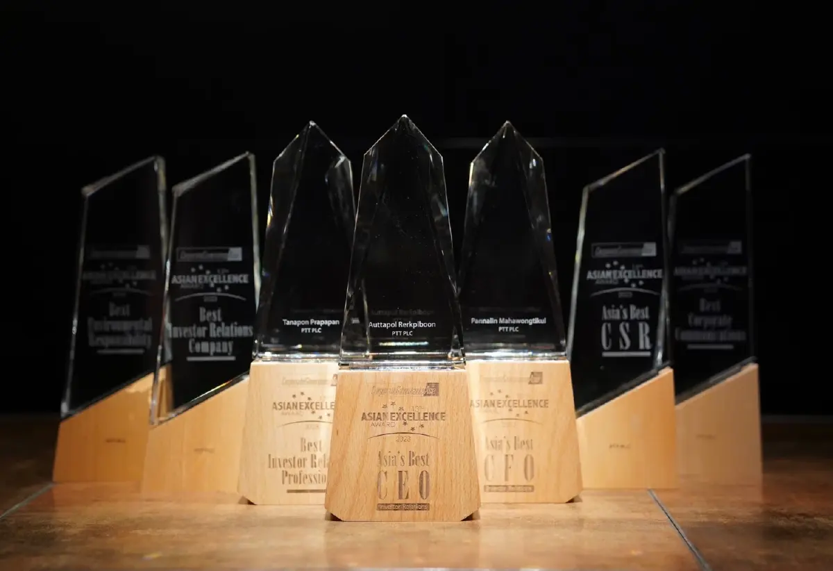 ปตท. คว้า 7 รางวัลยอดเยี่ยมแห่งเอเชีย 13th Asian Excellence Award