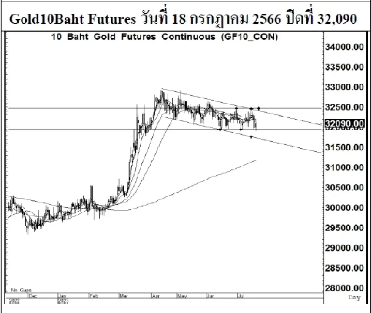 DAILY GOLD Futures : บล.เคจีไอฯ Spot Gold (Dollar/Troy Ounce) +23.34 1977.98