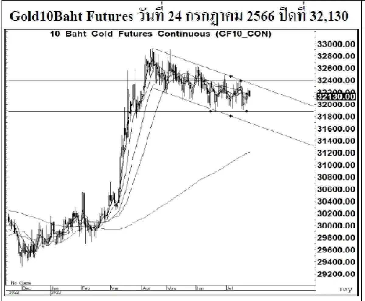 DAILY GOLD Futures : บล.เคจีไอฯ Spot Gold (Dollar/Troy Ounce) -2.01 1959.93