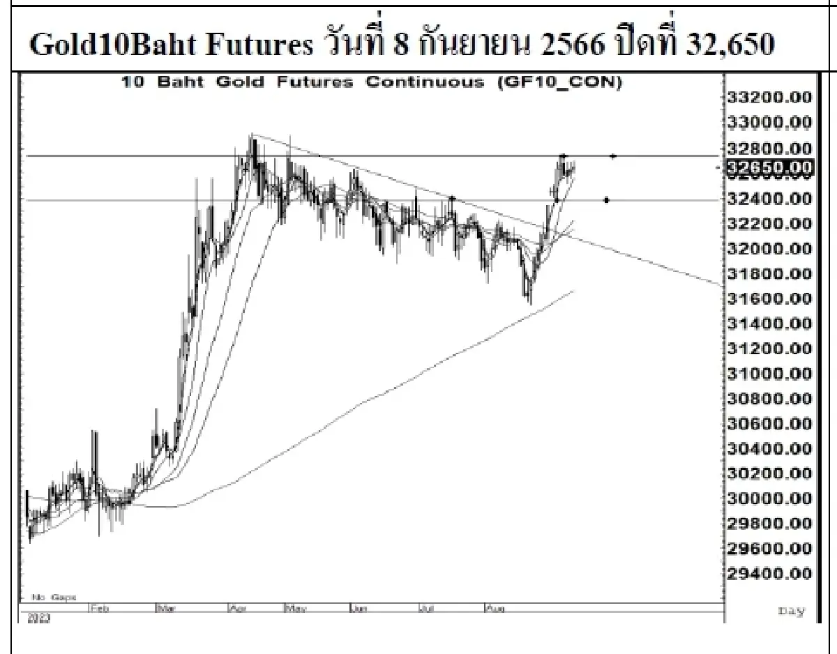 DAILY GOLD Futures : บล.เคจีไอฯ Spot Gold (Dollar/Troy Ounce) 0.99 1919.08