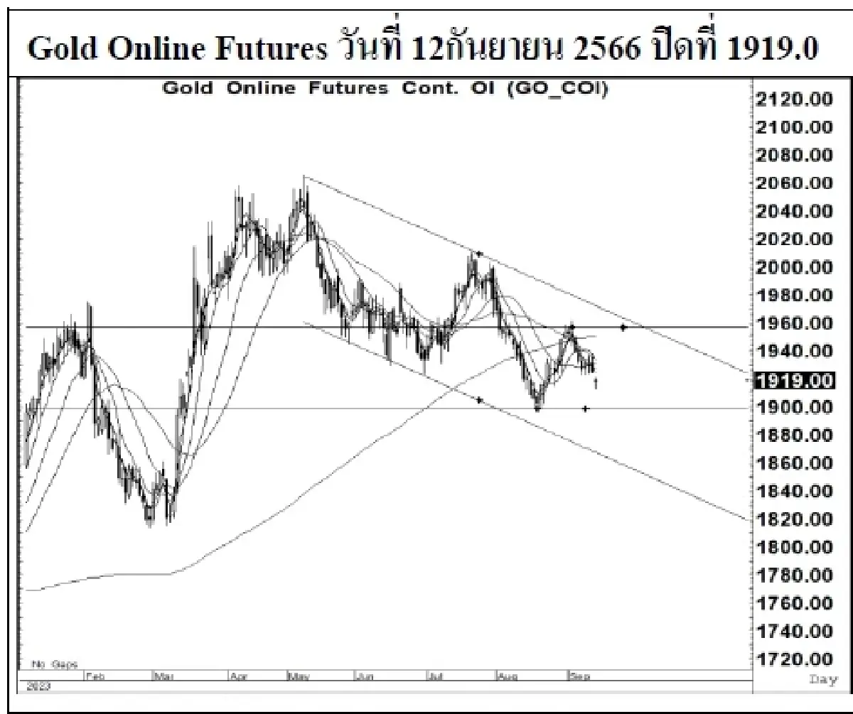 DAILY GOLD Futures : บล.เคจีไอฯ  Spot Gold (Dollar/Troy Ounce) -11.05 1912.42