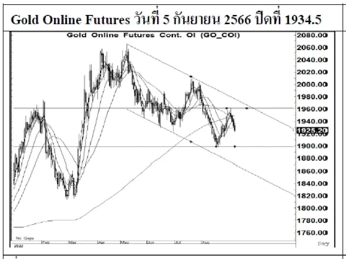 DAILY GOLD Futures : บล.เคจีไอฯ Spot Gold (Dollar/Troy Ounce) -7.27 1920.05
