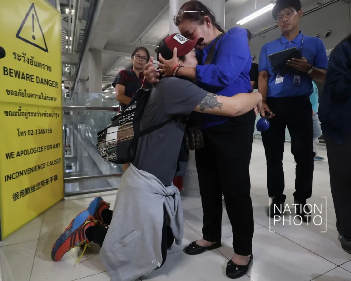 ภาพชุด 'แรงงานไทย' ใน 'อิสราเอล' ชุดที่ 2 เดินทางถึงประเทศไทยแล้ว