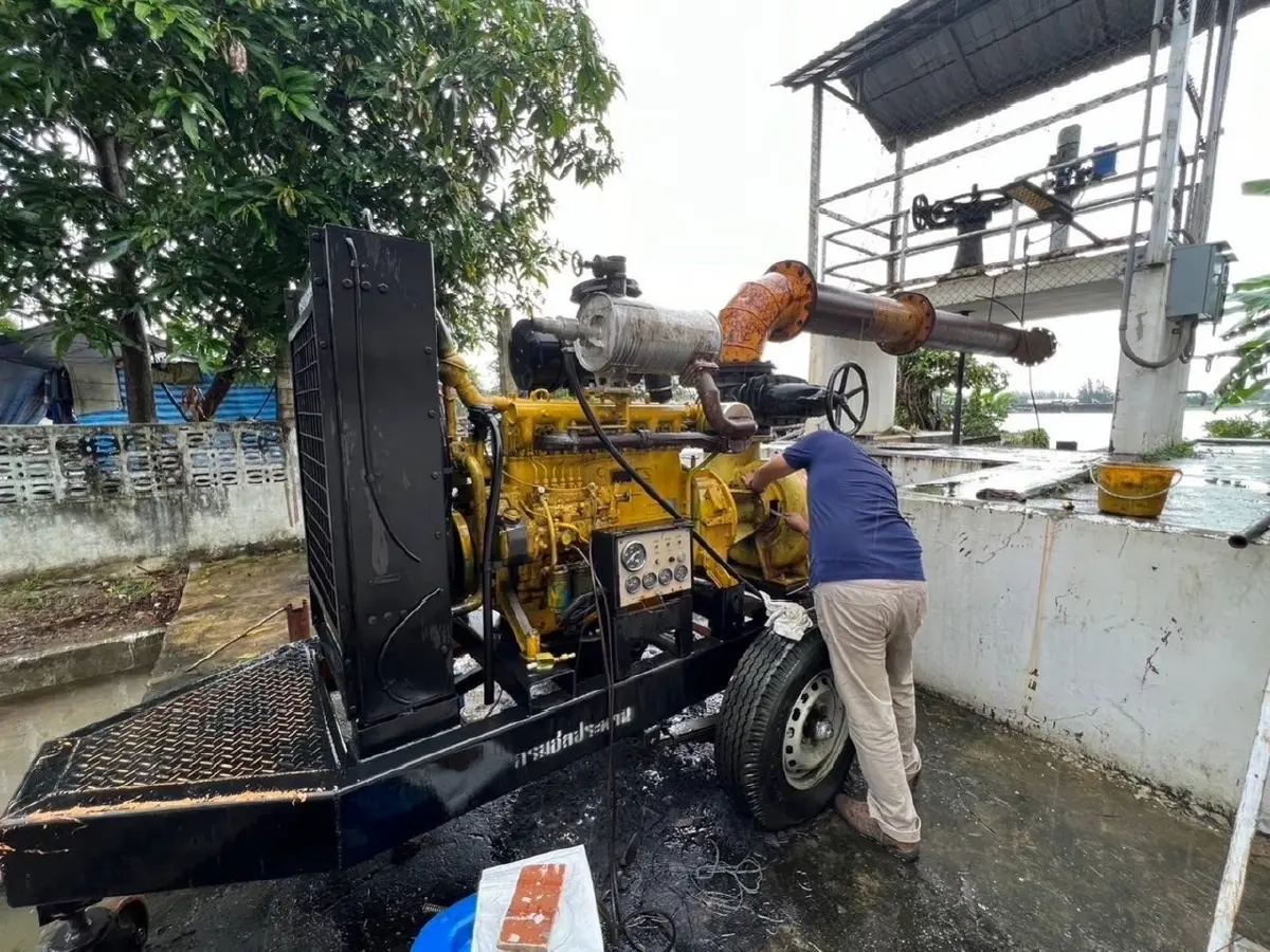 วางแผนติดตั้งเครื่องสูบน้ำเพิ่ม เสริมระบายลงสู่ทะเลอ่าวไทย