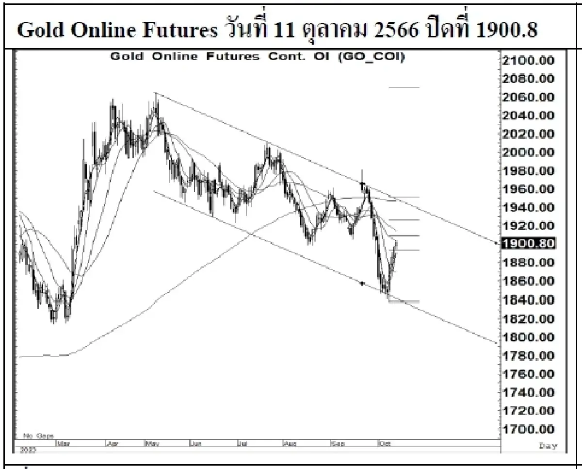 DAILY GOLD Futures : บล.เคจีไอฯ Spot Gold (Dollar/Troy Ounce) +12.41 1874.39