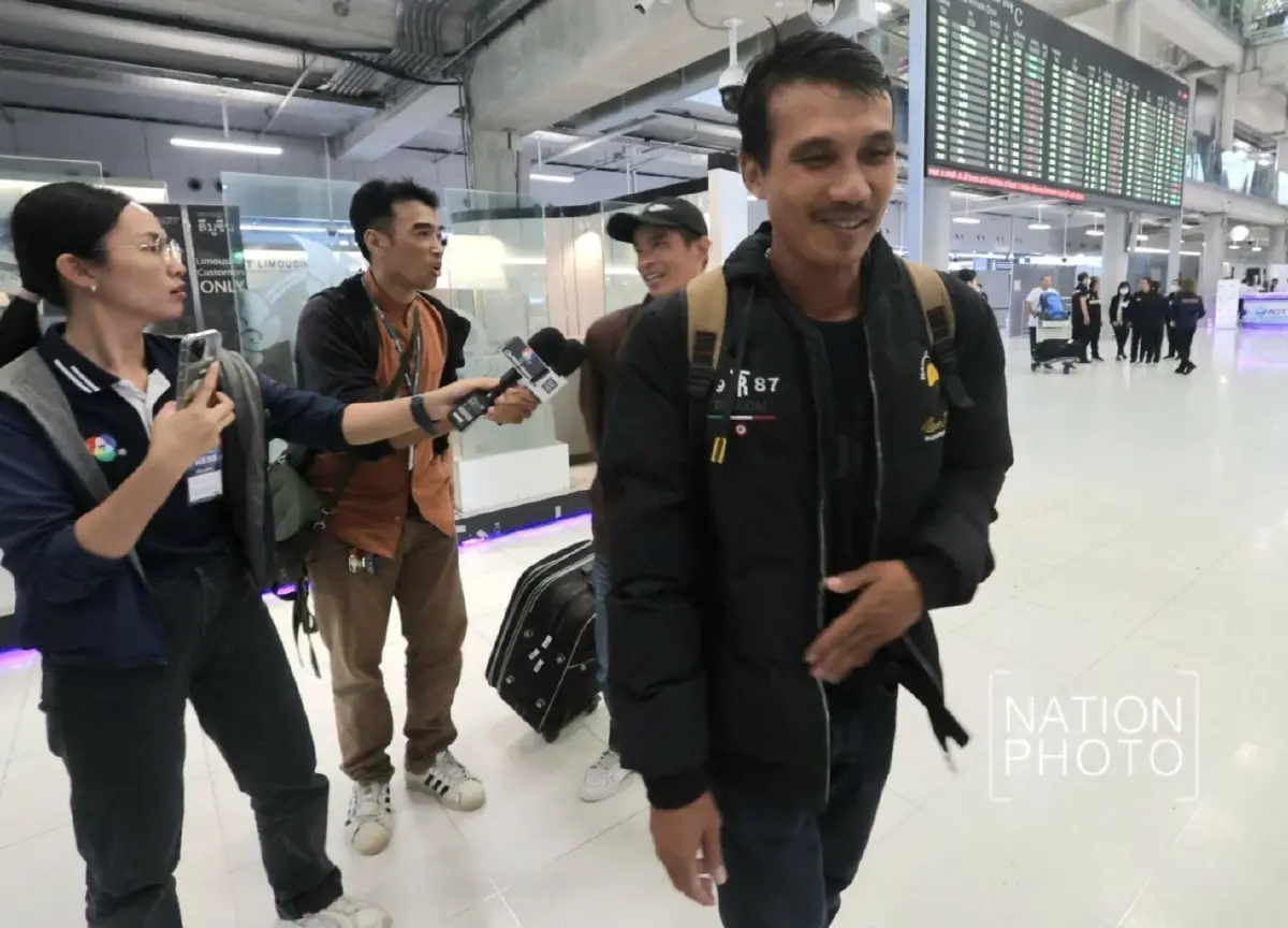 ภาพชุด 'แรงงานไทย' ใน 'อิสราเอล' ชุดที่ 2 เดินทางถึงประเทศไทยแล้ว