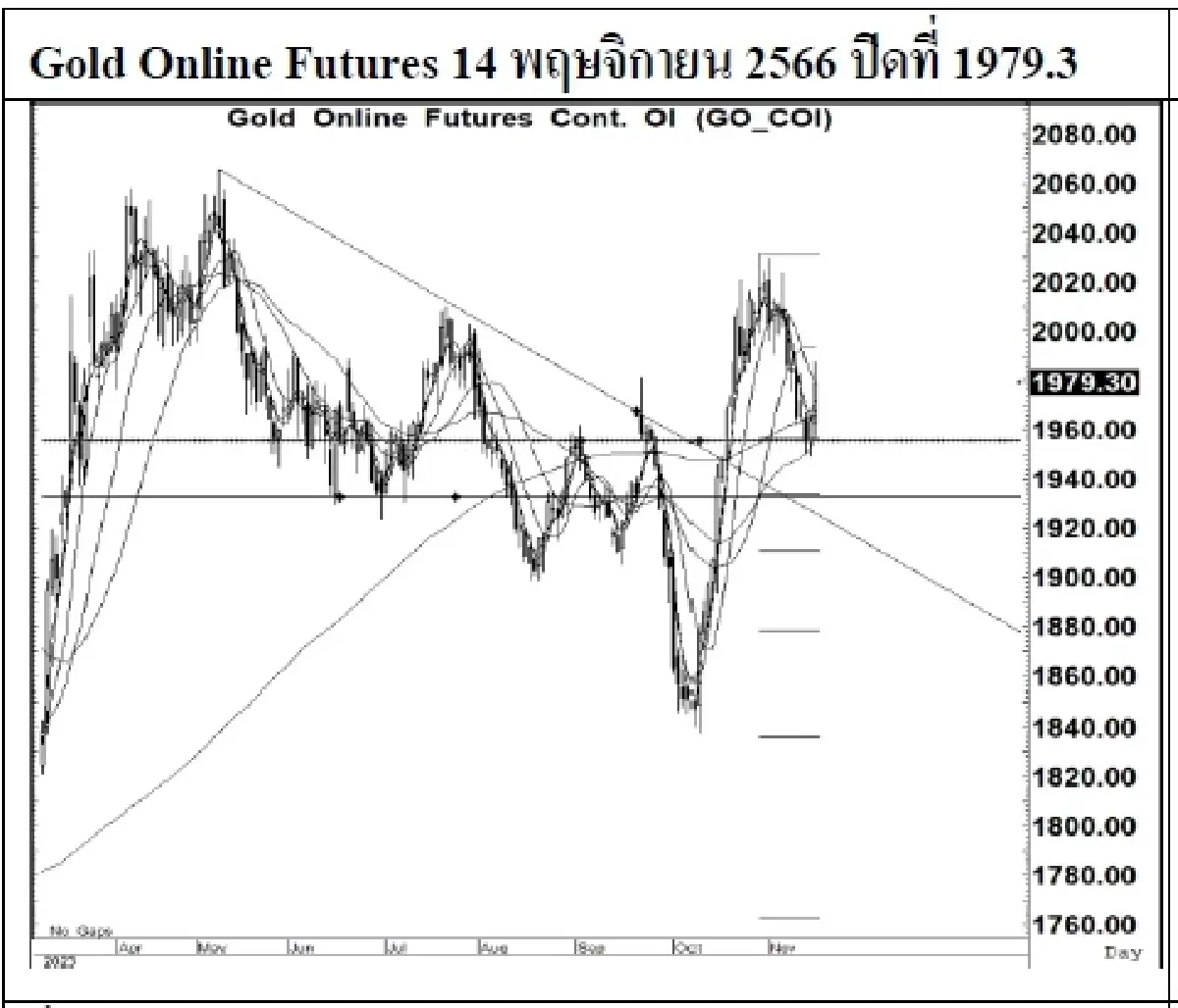 DAILY GOLD Futures : บล.เคจีไอฯ Spot Gold (Dollar/Troy Ounce) +8.16 1961.95