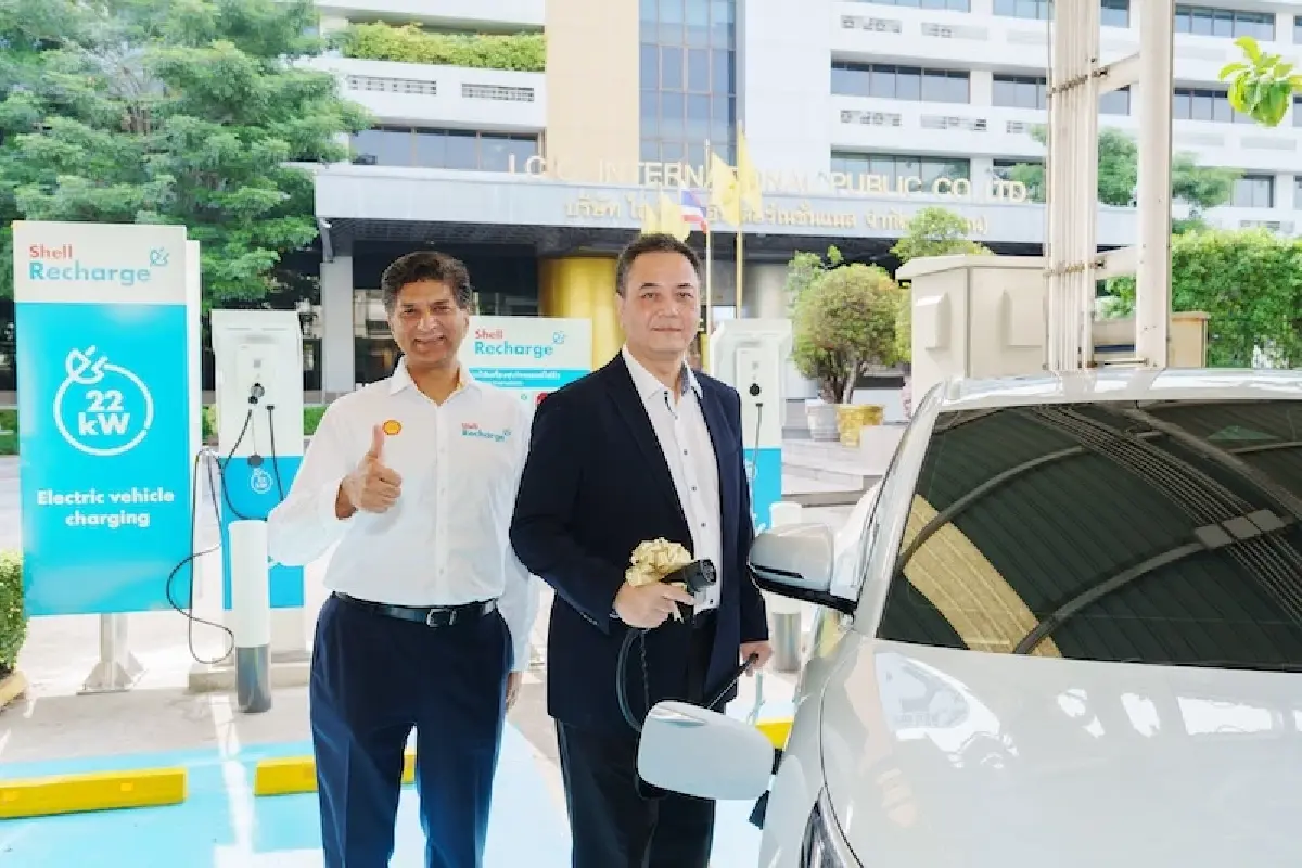 'ไอ.ซี.ซี.' ผุดสถานีชาร์จ Shell Recharge เอาใจพนักงานใช้รถอีวี